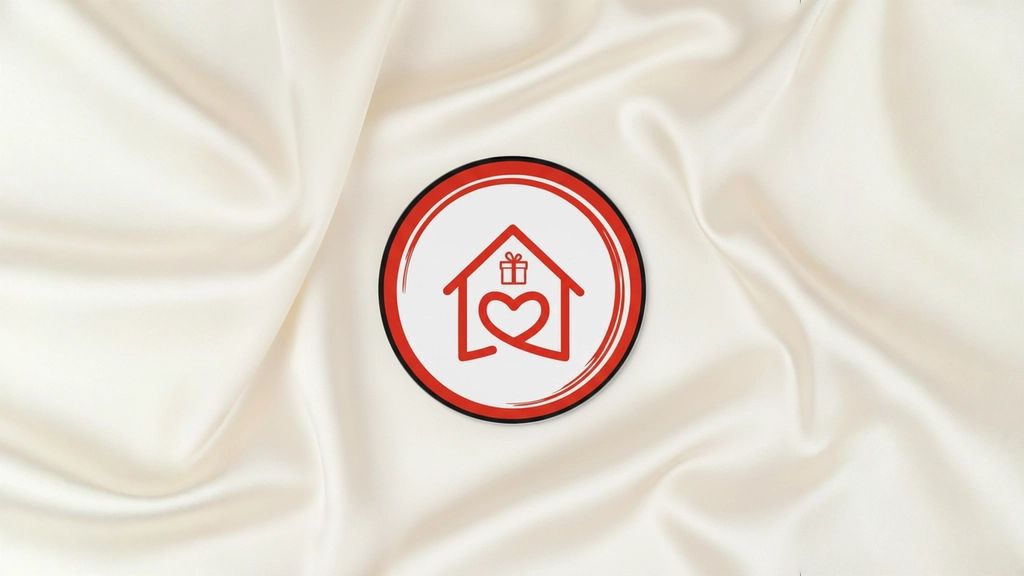 Heart & Home Logo Magnet view 2