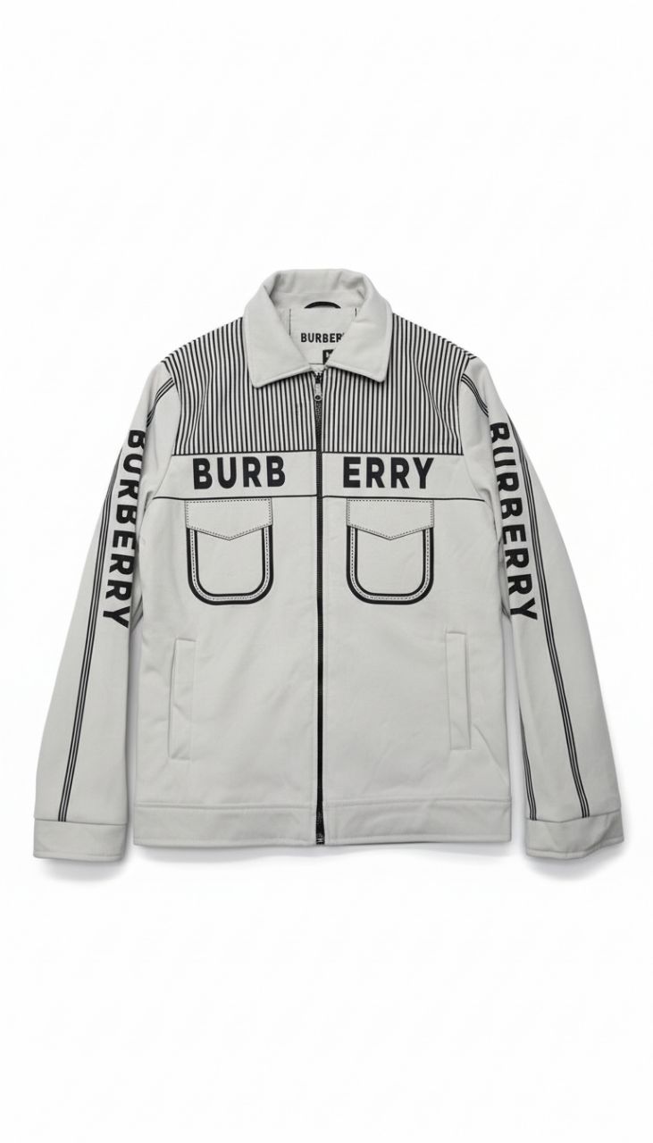 Burberry Striped Zip Jacket view 2