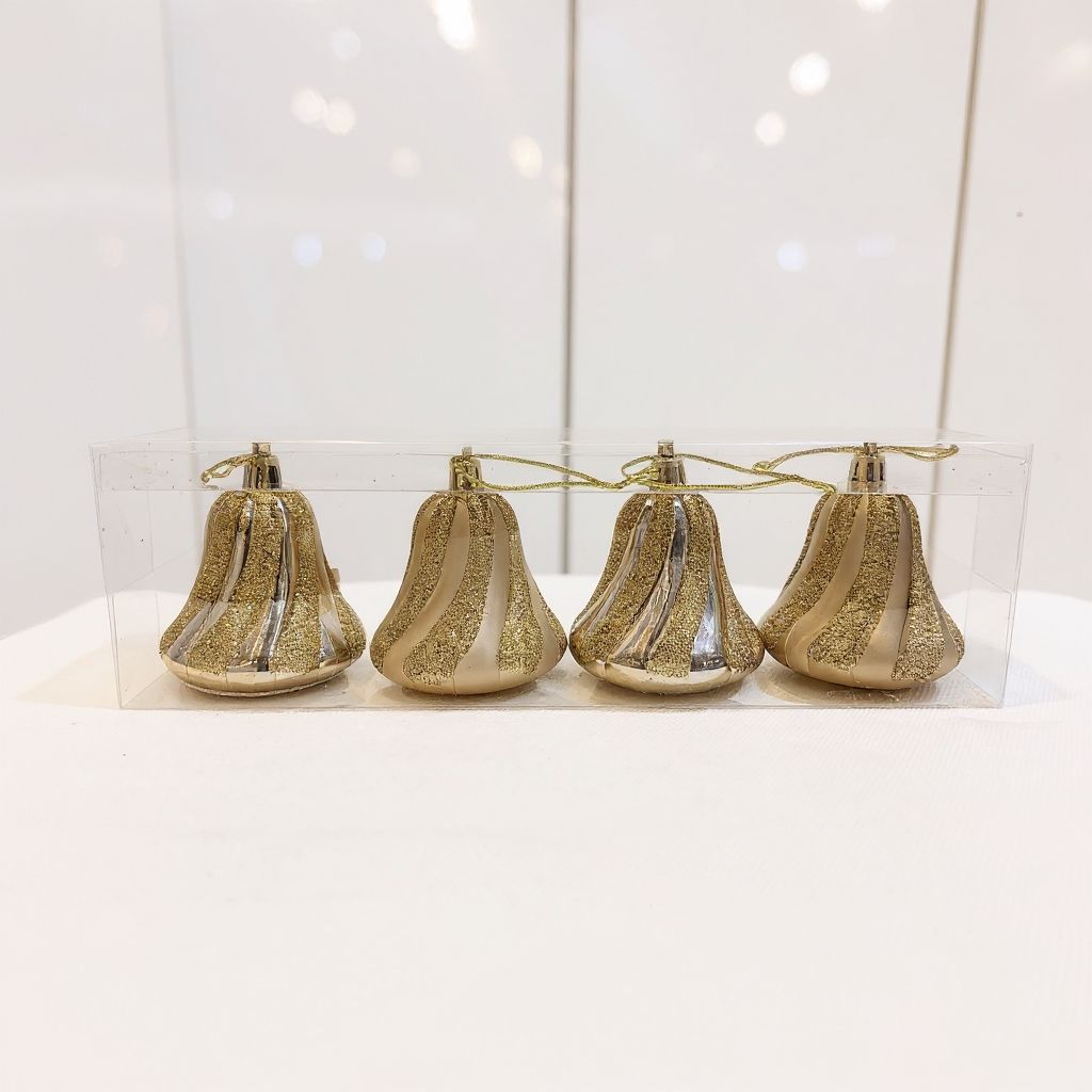 Silver Bell Cristmas Ornaments 3/10" view 3