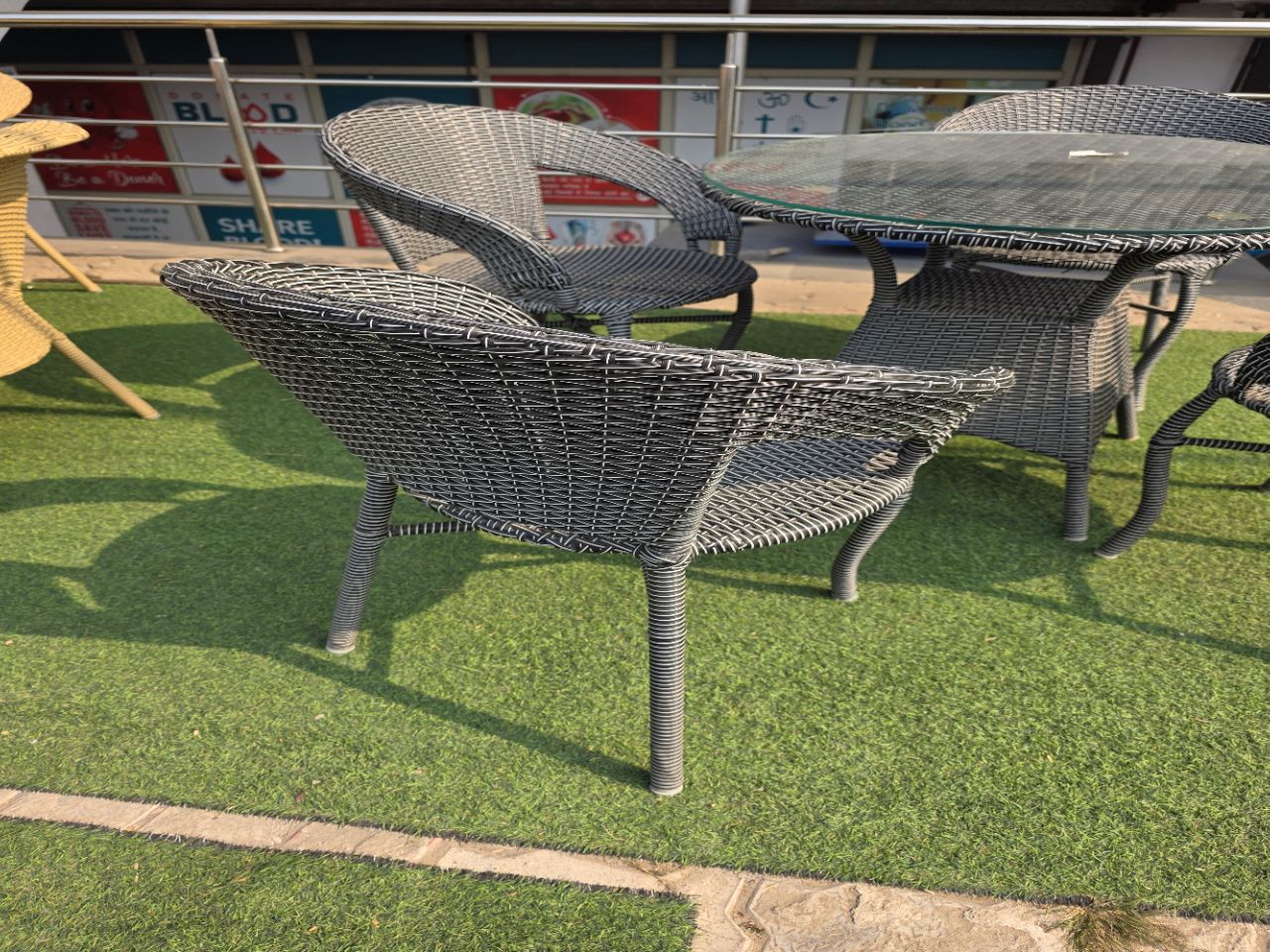 Outdoor Wicker Chair view 2