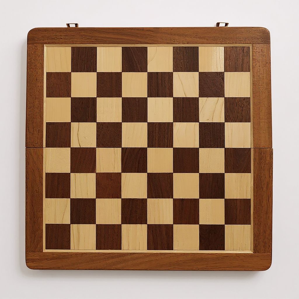 Wooden Foldable Magnetic Chess Board 12/12" view 2
