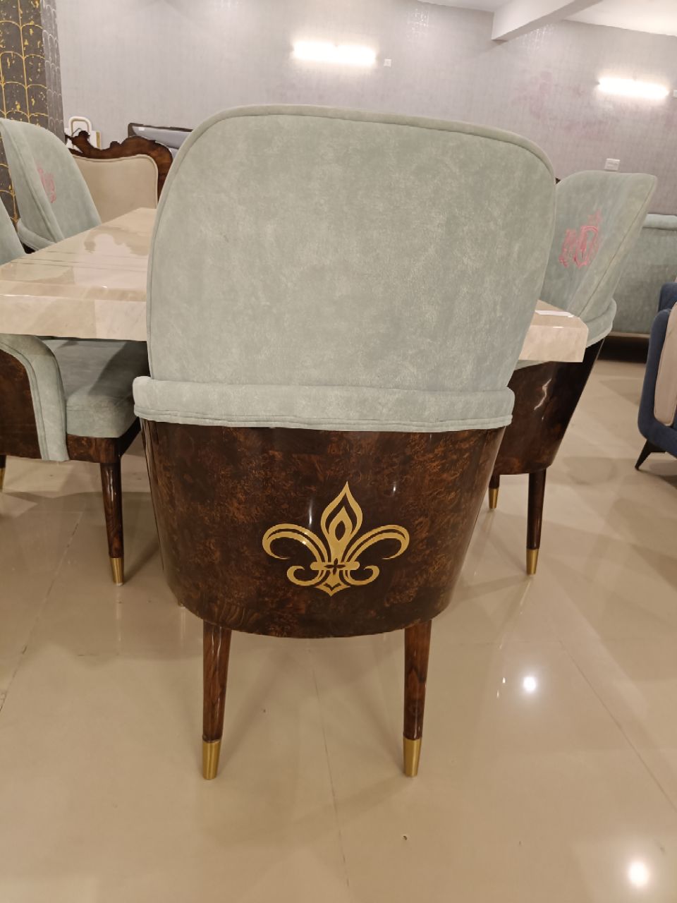Elegant Marble Dining Set view 2