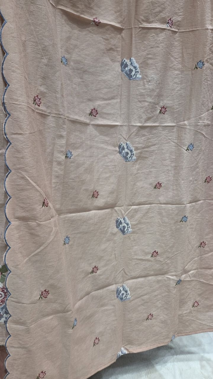 Elegant Floral Unstitched Suit view 2