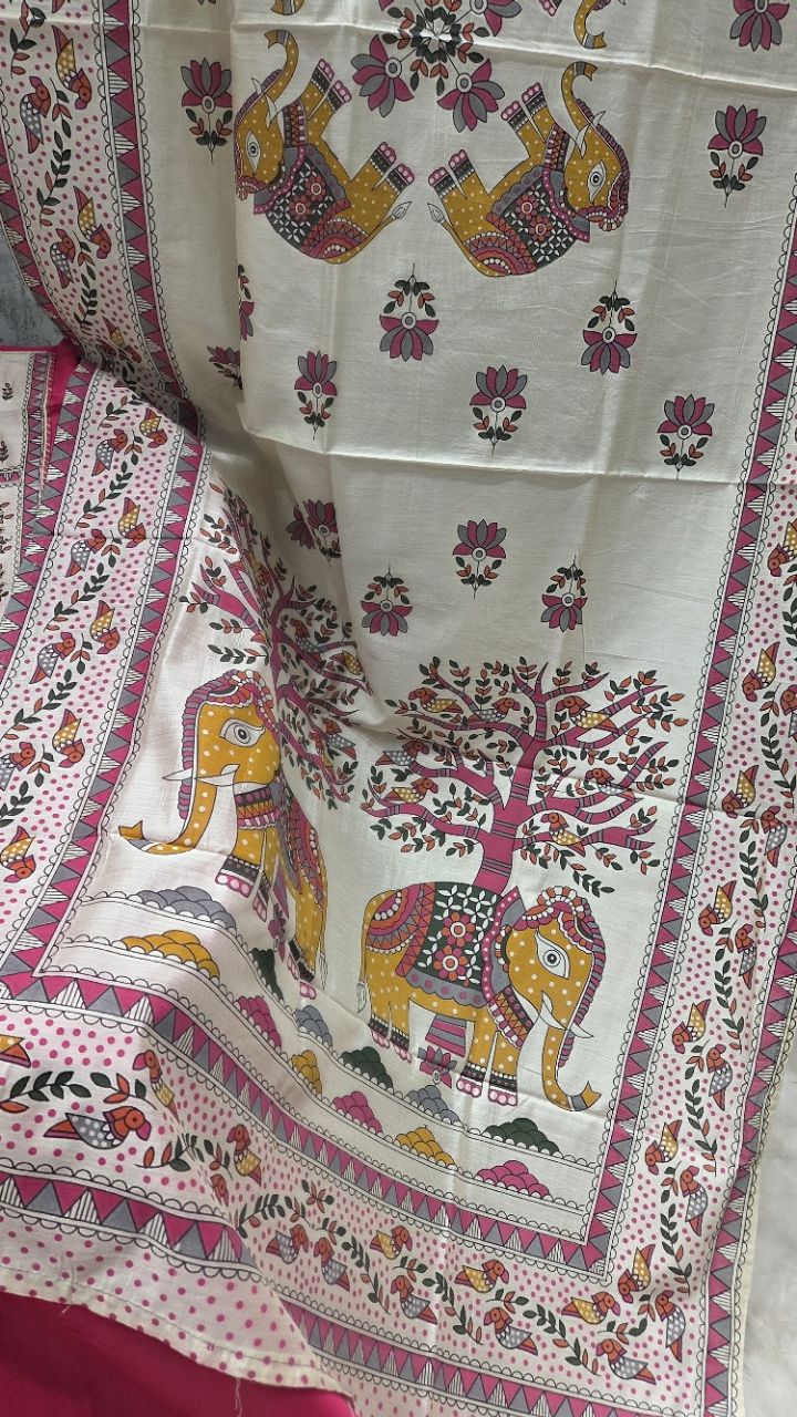 Traditional Ethnic Unstitched Suit view 4