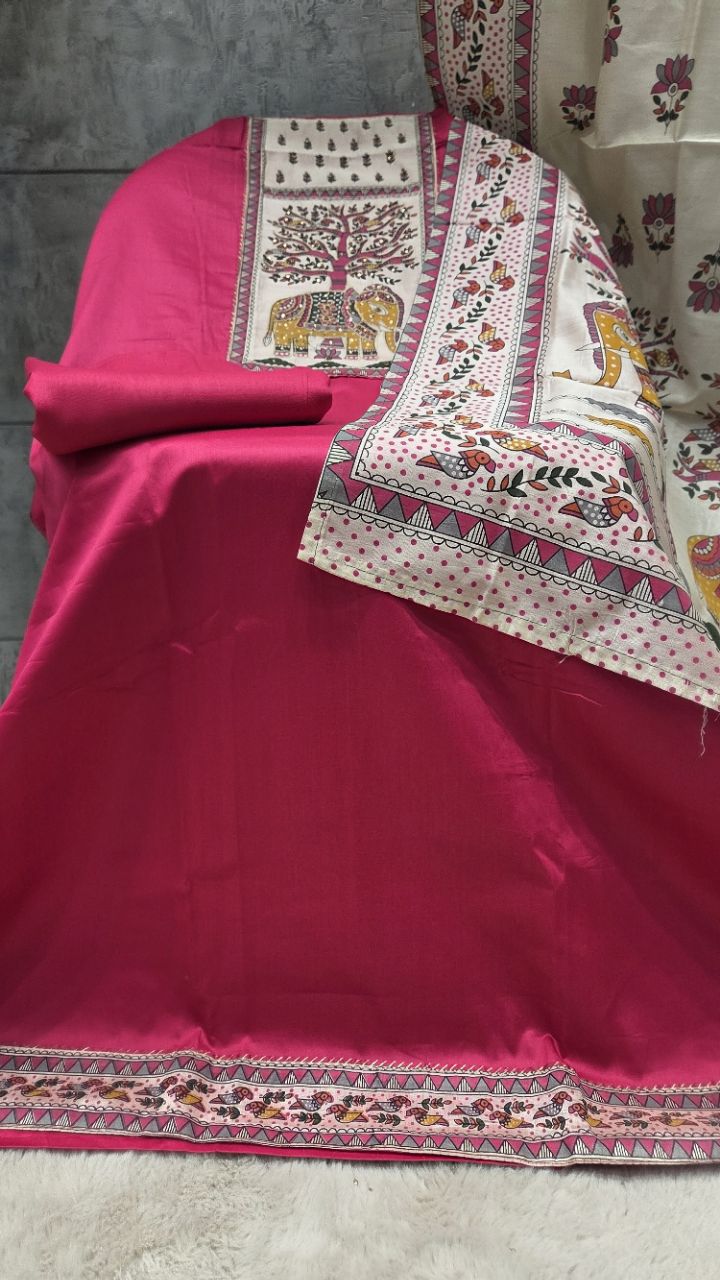 Traditional Ethnic Unstitched Suit view 2