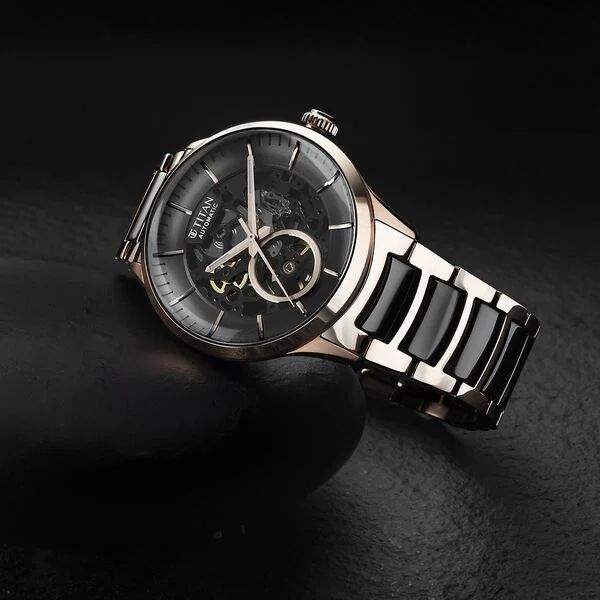 Titan Automatic Watch NT90174KD03 view 3