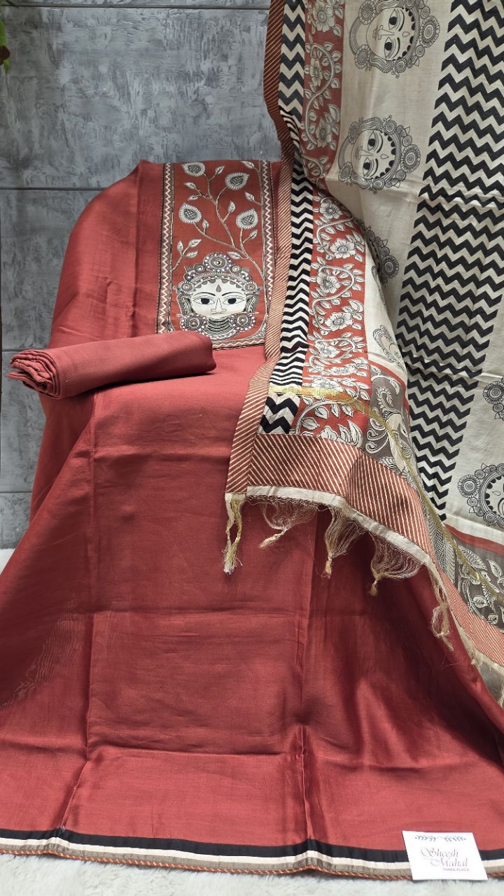 Ethnic Chanderi Suit Set view 2
