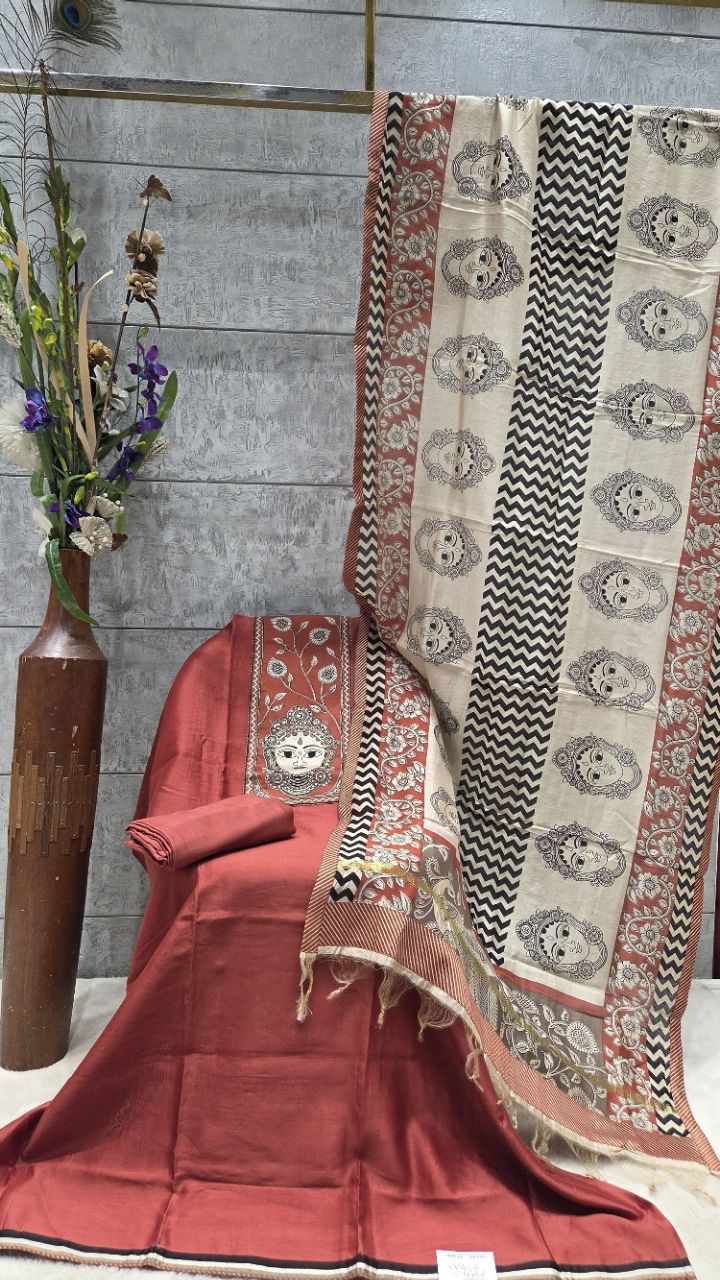 Ethnic Chanderi Suit Set