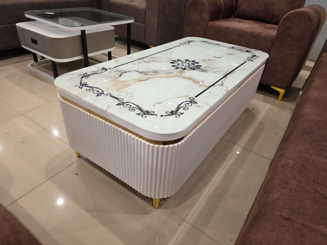 Celestia Glass Luxe Centre Table view 4