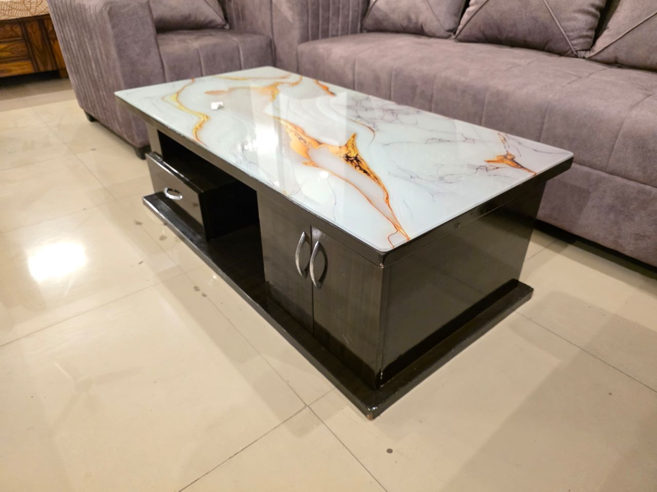Urban Marble Glass Centre Table view 4