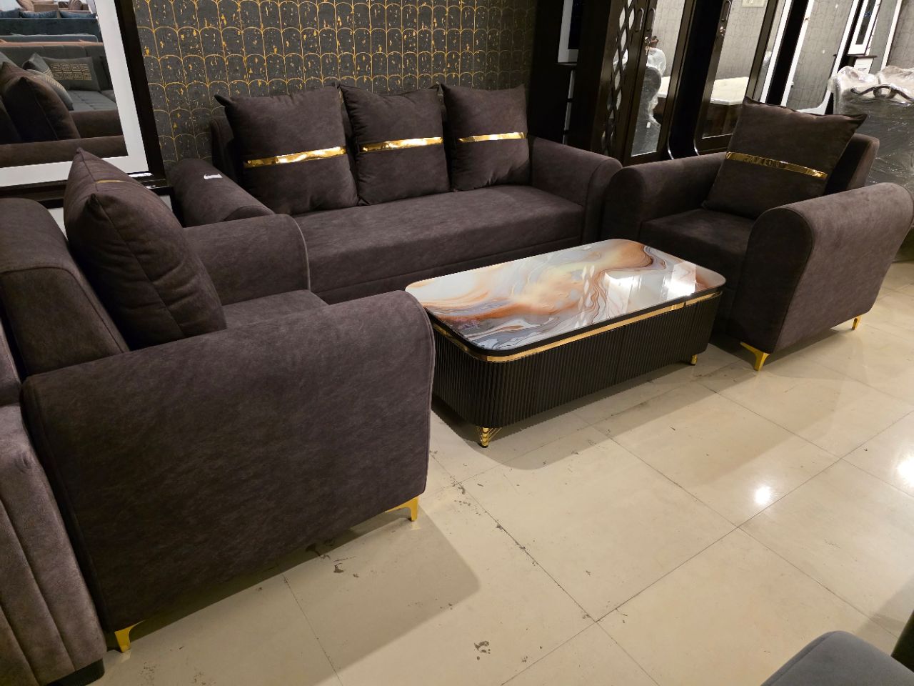 Luxe Living Sofa Set view 3