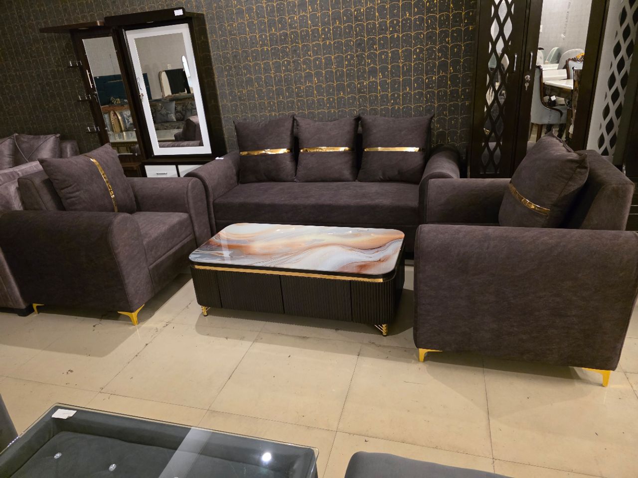 Luxe Living Sofa Set view 4