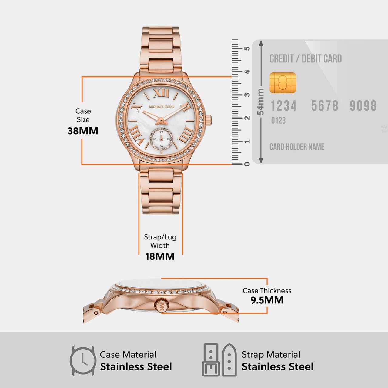 Michael Kors Rose Gold Women MK4806 view 8