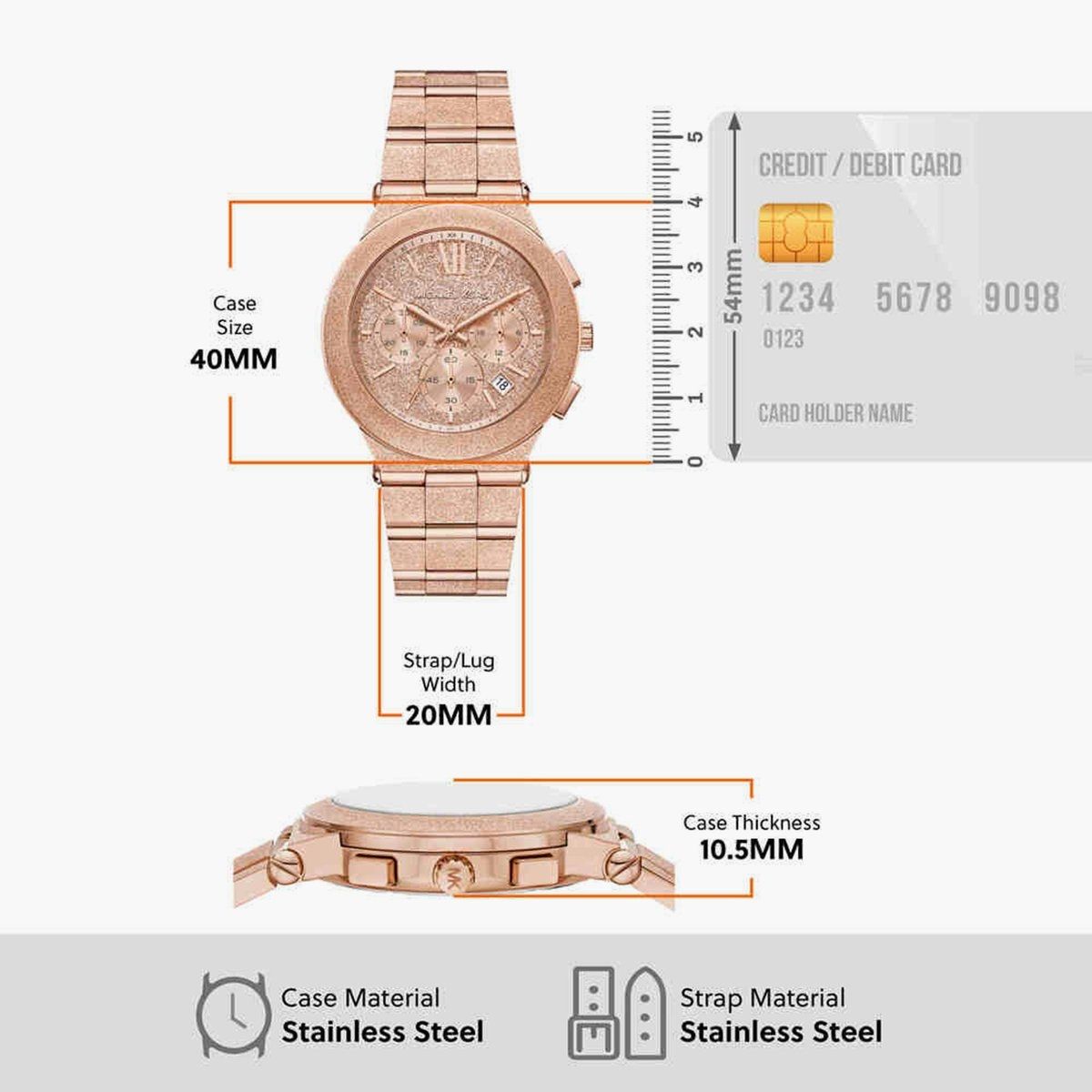 Michael Kors Rose Gold Women MK7557I view 5