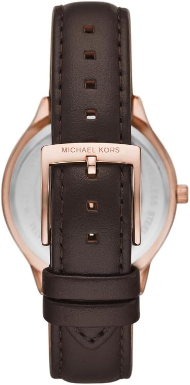 Michael Kors Leather Strap Watch MK7489I view 3