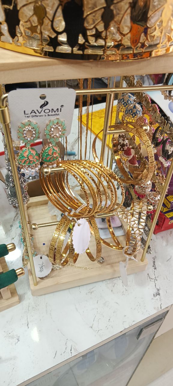 Lavomi Gold Plated Bangles view 2
