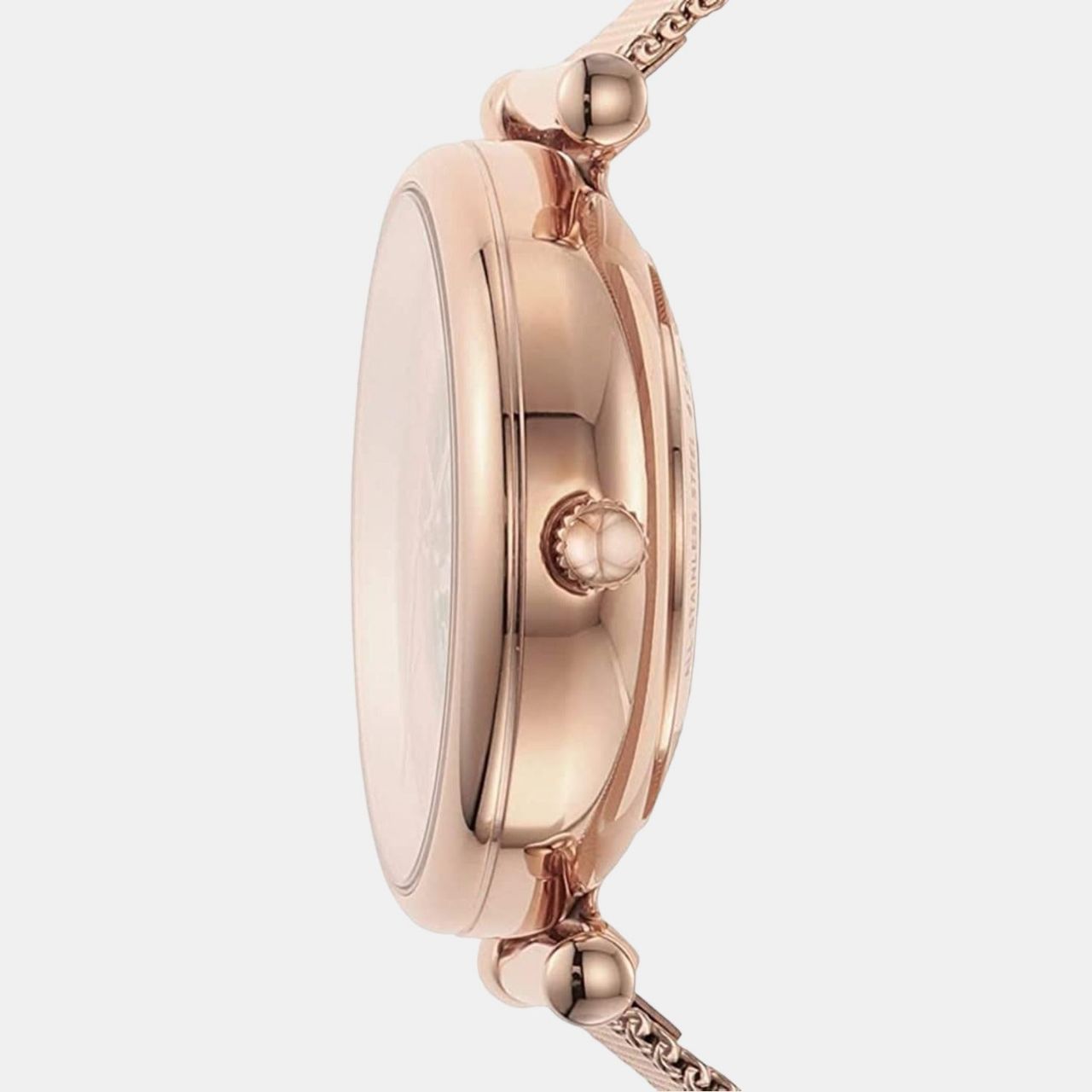 Fossil Rose Gold Mesh Watch Women ME3175I view 4