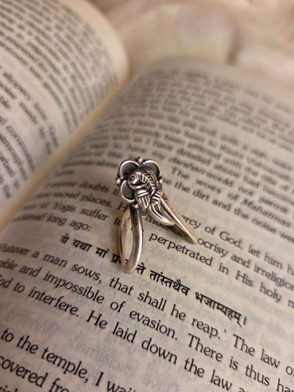 Adjustable Parrot 925 Silver Ring view 2