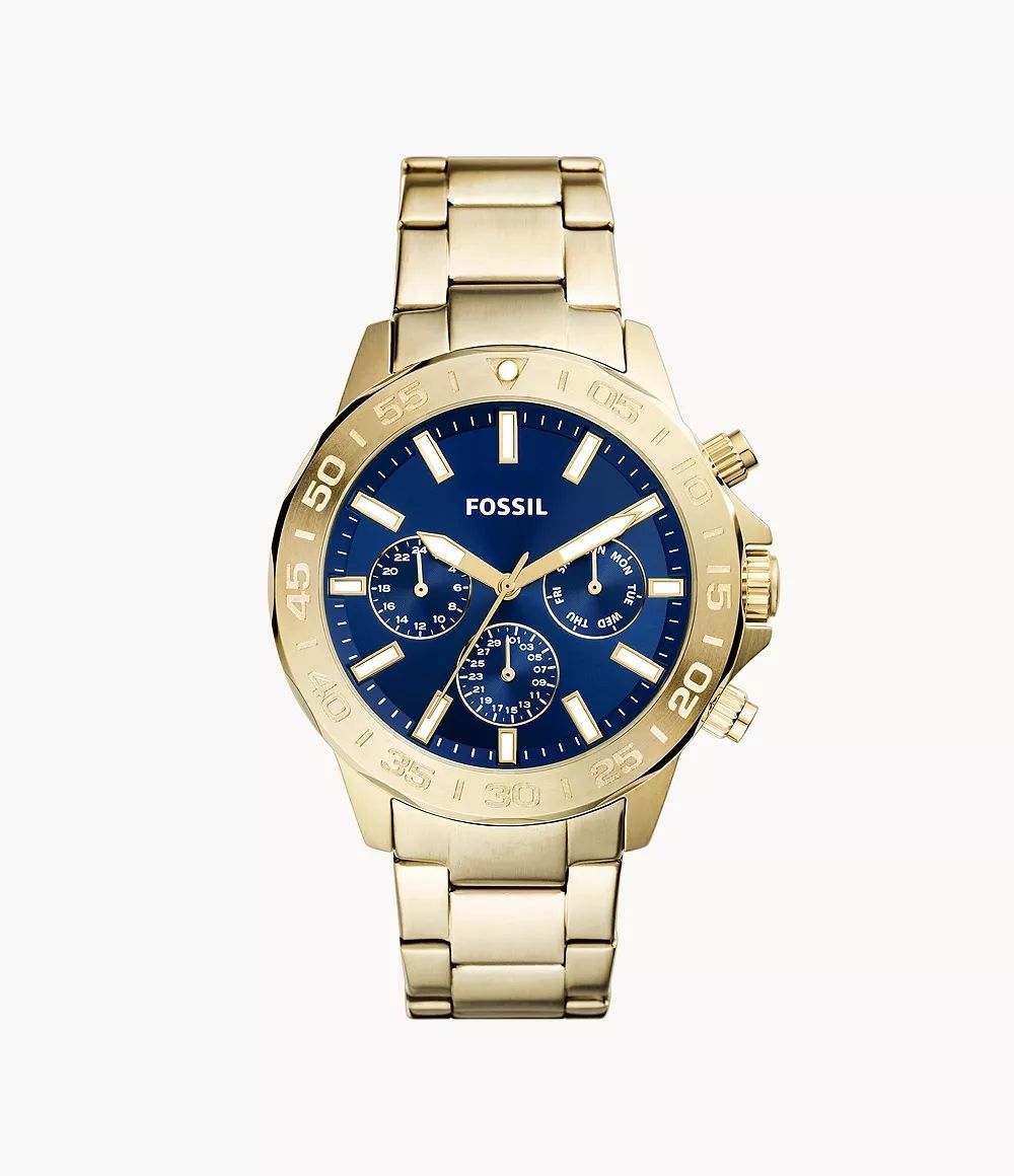 Fossil Gold-Tone Chronograph Watch BQ2706