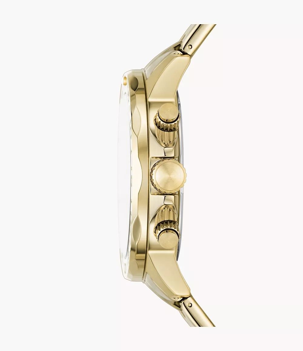 Fossil Gold-Tone Chronograph Watch BQ2706 view 3