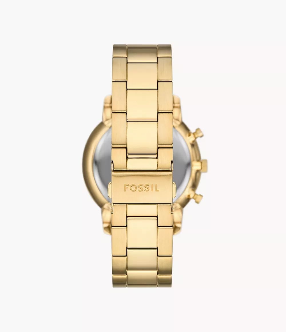 Fossil Gold Tone Chronograph Watch FS6093 view 2