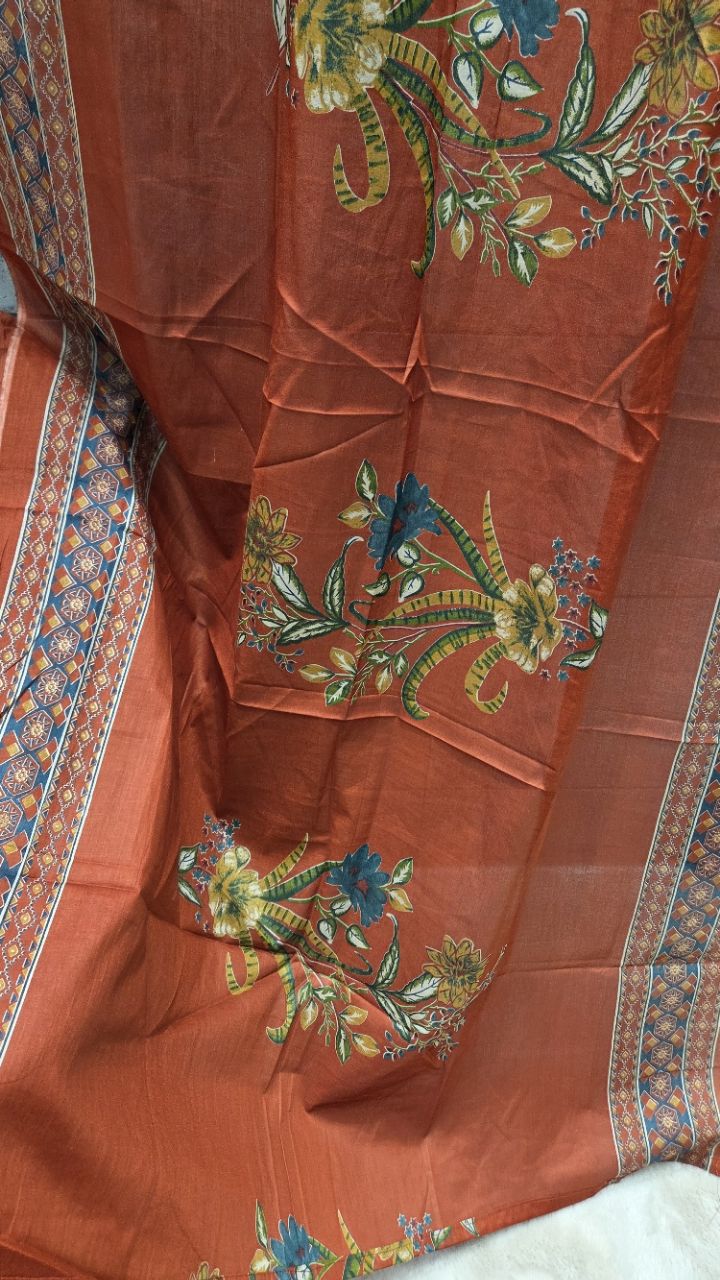 Embroidered Unstitched Suit Set view 4