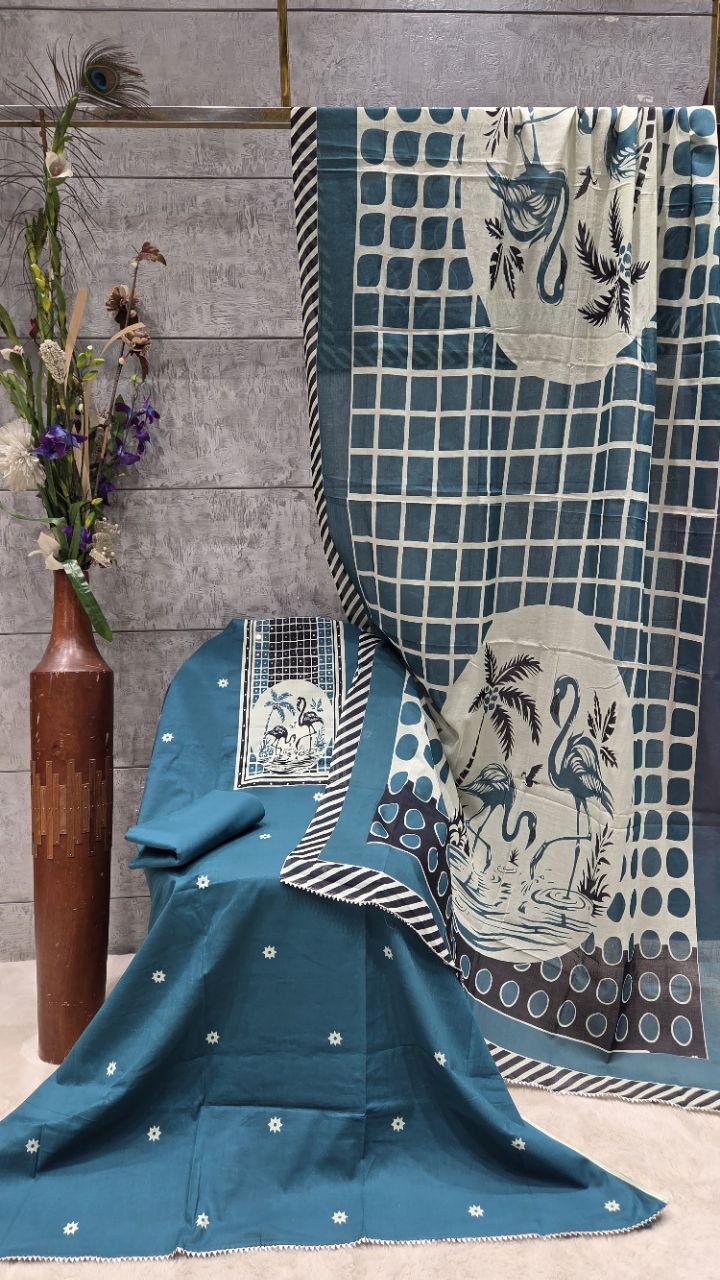 Printed Cotton Suit
