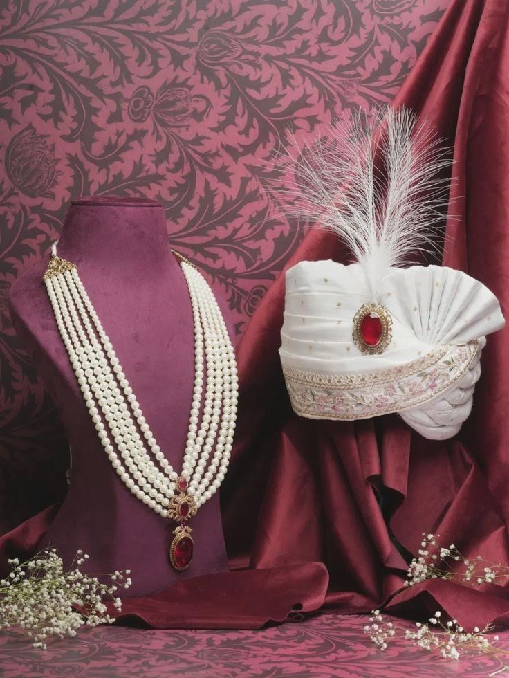 Embroidered Turban Set view 2