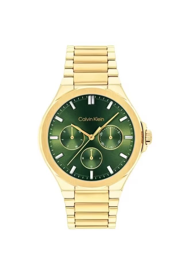 Calvin Klein Green Dial Chronograph Watch 25100053