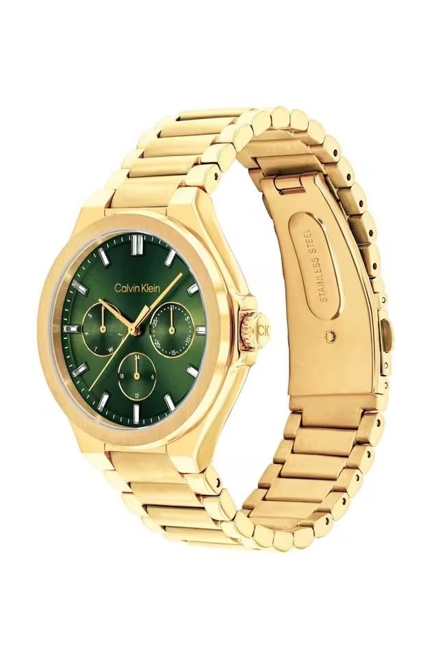 Calvin Klein Green Dial Chronograph Watch 25100053 view 3