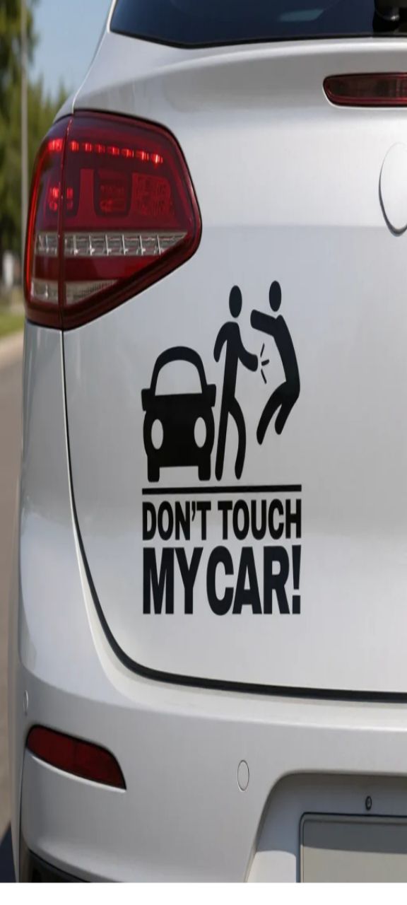 Car Vinyl Decal - Dont Touch My Car view 3