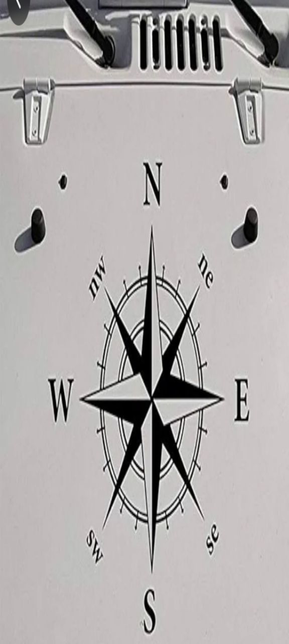 Compass Car Sticker view 3