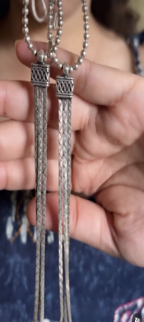 Silver Multi-layered 925 Necklace view 3