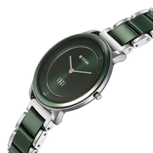 Titan Edge Green Dial Watch 2777KD06 view 3