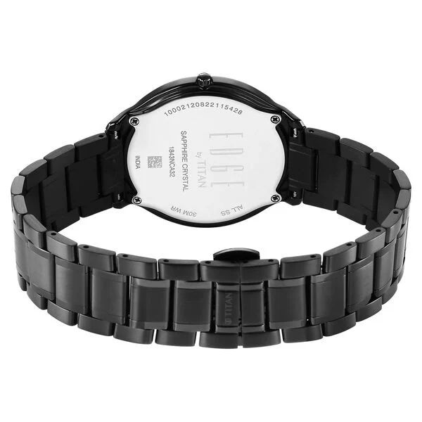 Titan Edge Black Dial Watch 1843NM03 view 4