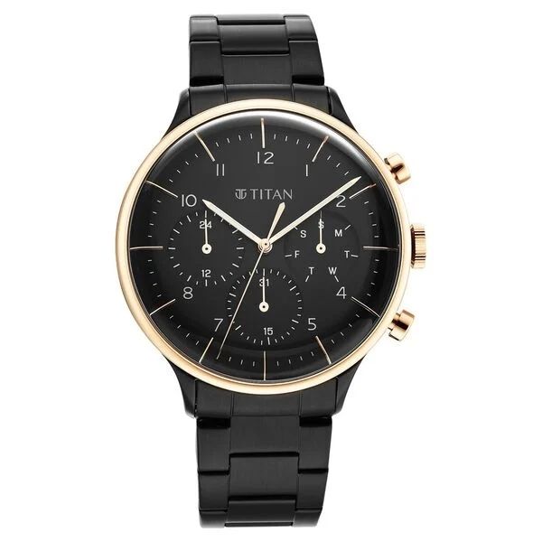 Titan Mens Chronograph Watch 90102KM01