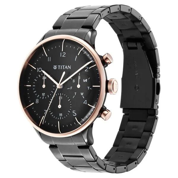Titan Chronograph Watch 90102KM01 view 2