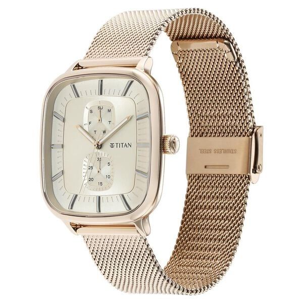 Titan Mens Mesh Watch view 3
