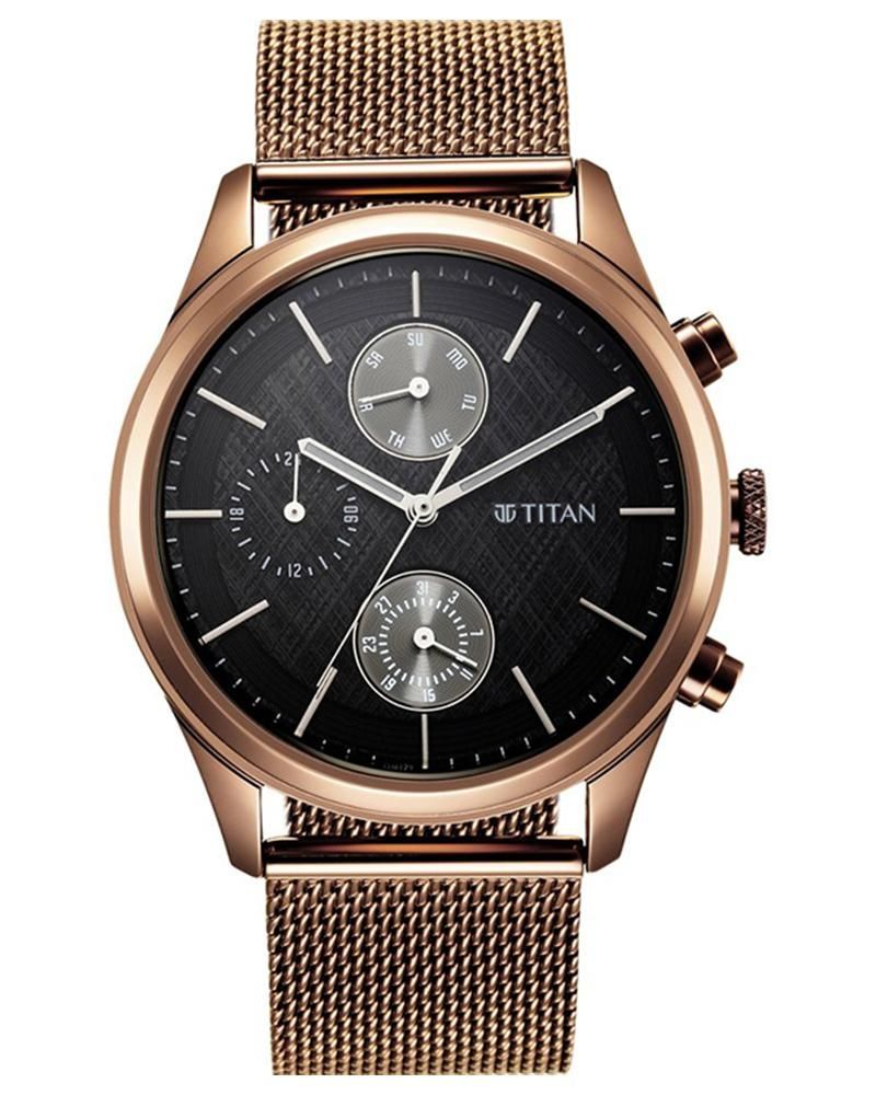 Titan Chronograph Watch NT1805QM05