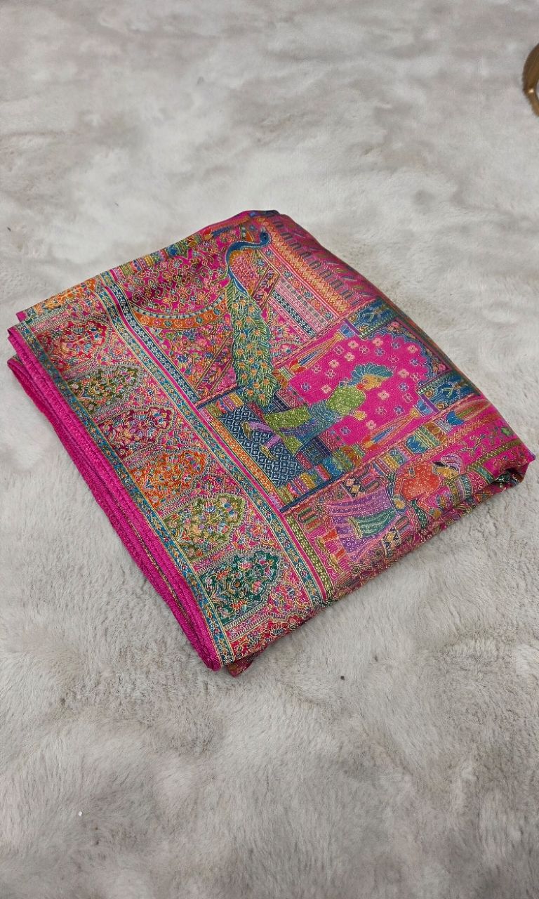 Pashmina Darbar Saree view 2