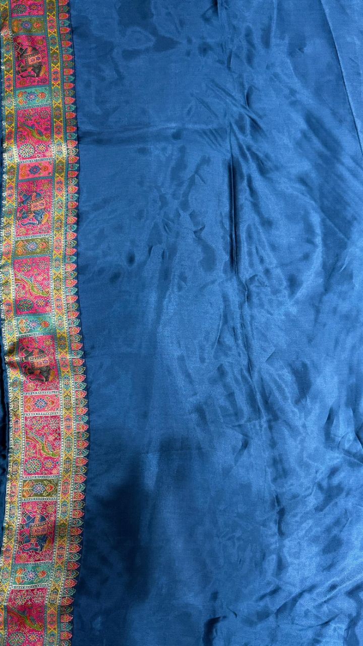 Pashmina Silk Saree. view 5