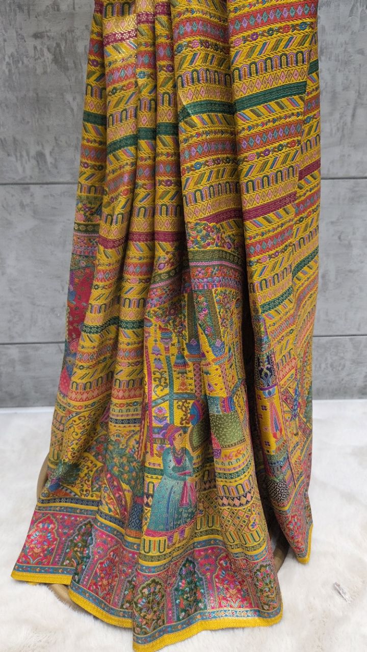 Pashmina Darbar Silk Soft Saree view 4