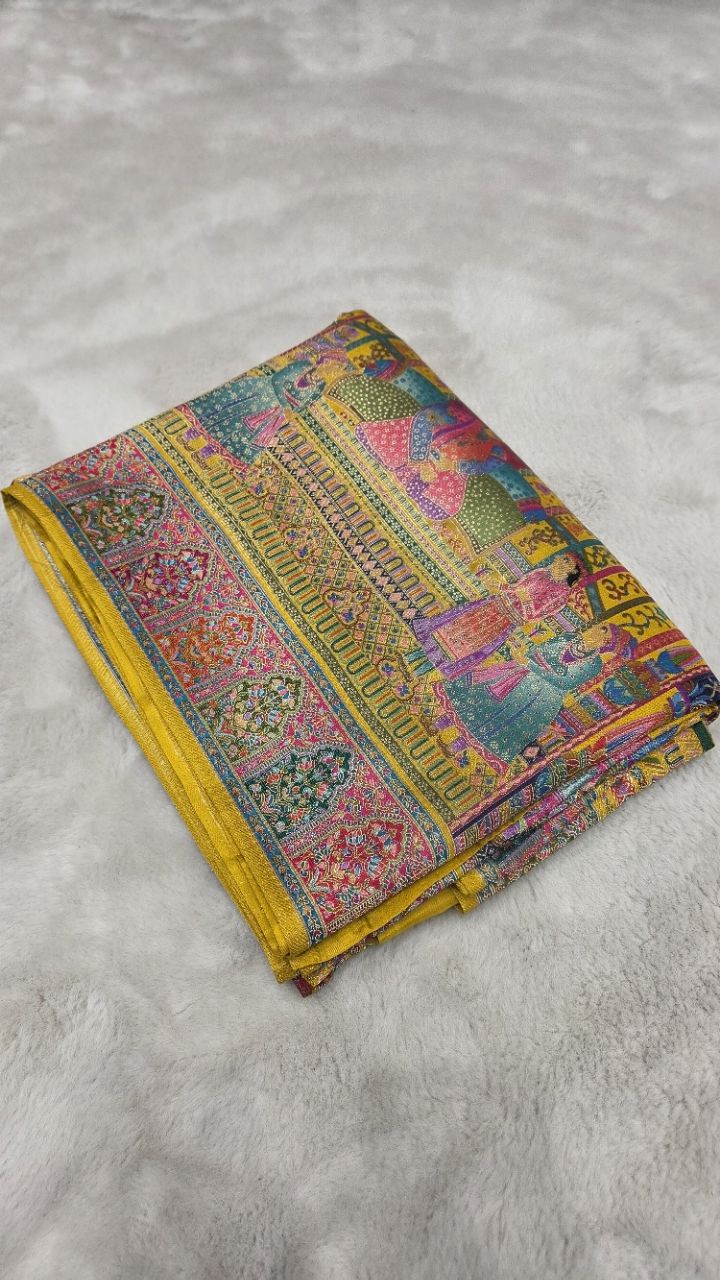 Pashmina Darbar Silk Soft Saree view 2