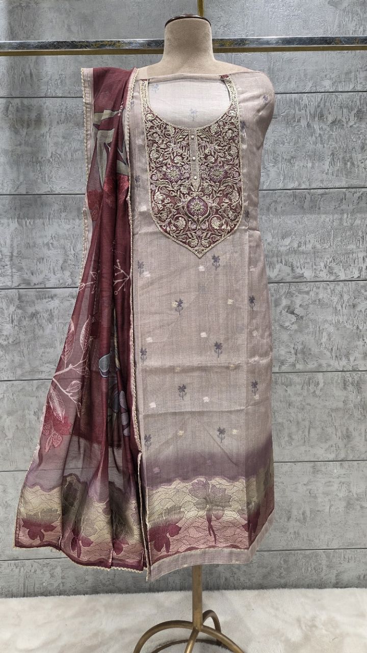 Unstitched .Suit .Fabric view 2