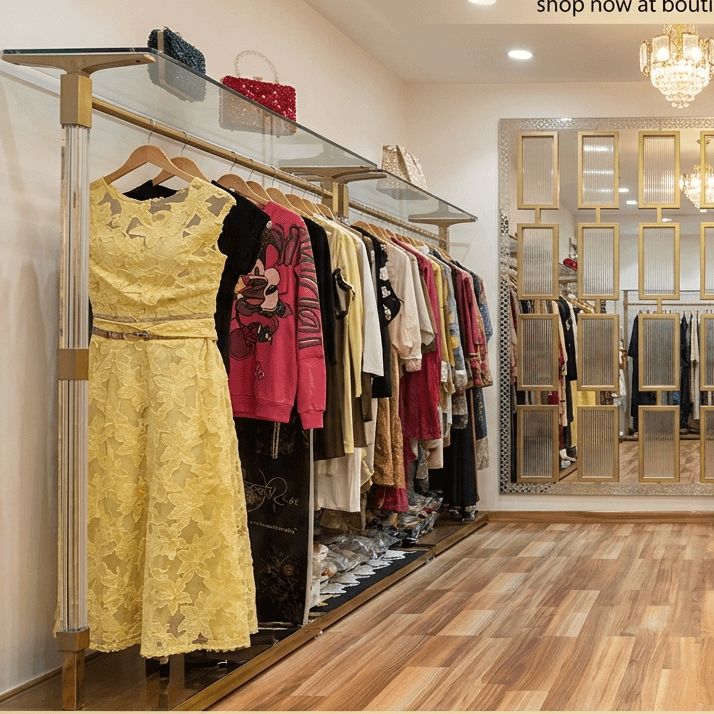 ladies dress shop design Modern Maharni very small boutique design ideas