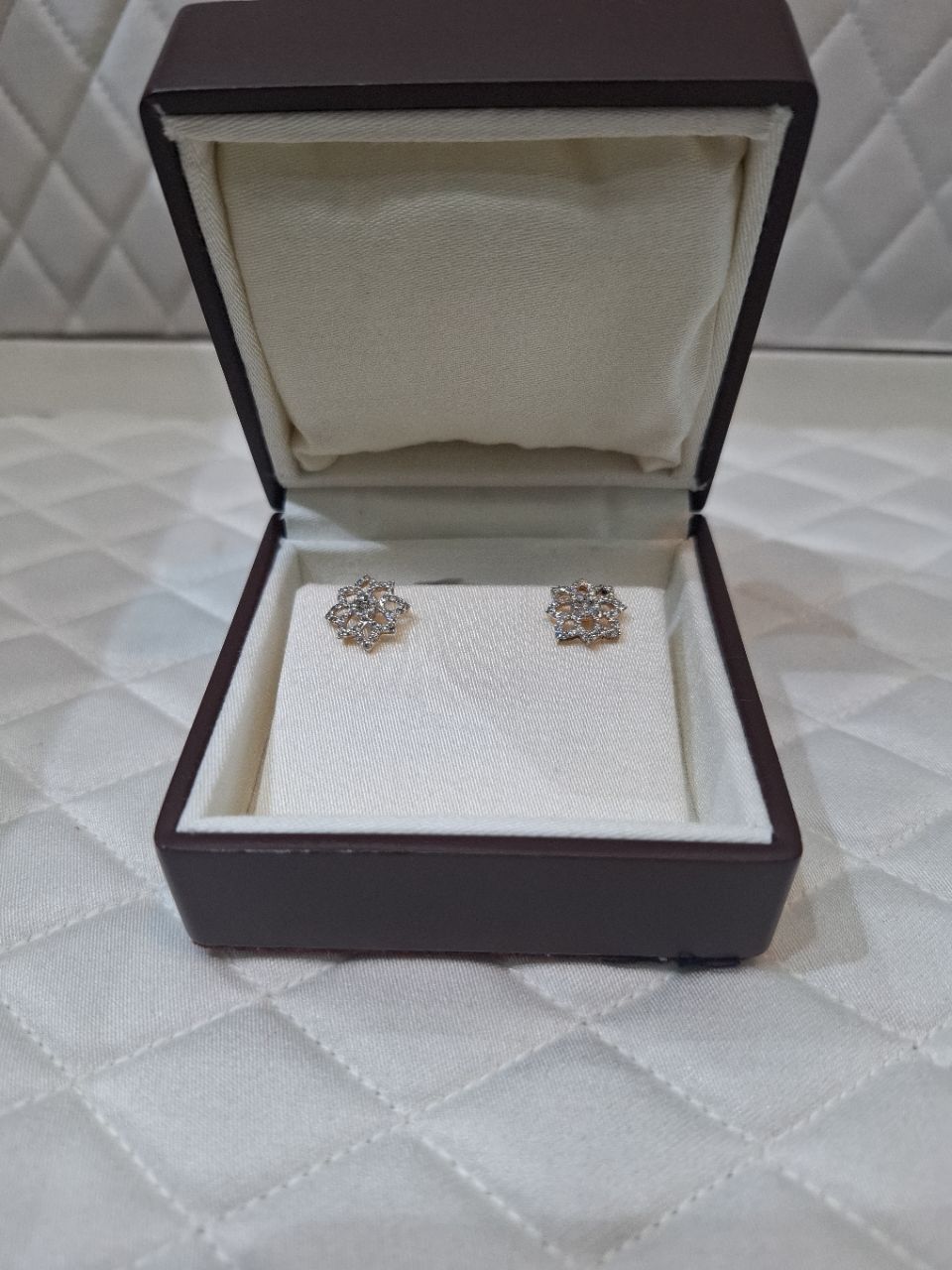 Diamond Blossom Earrings view 2