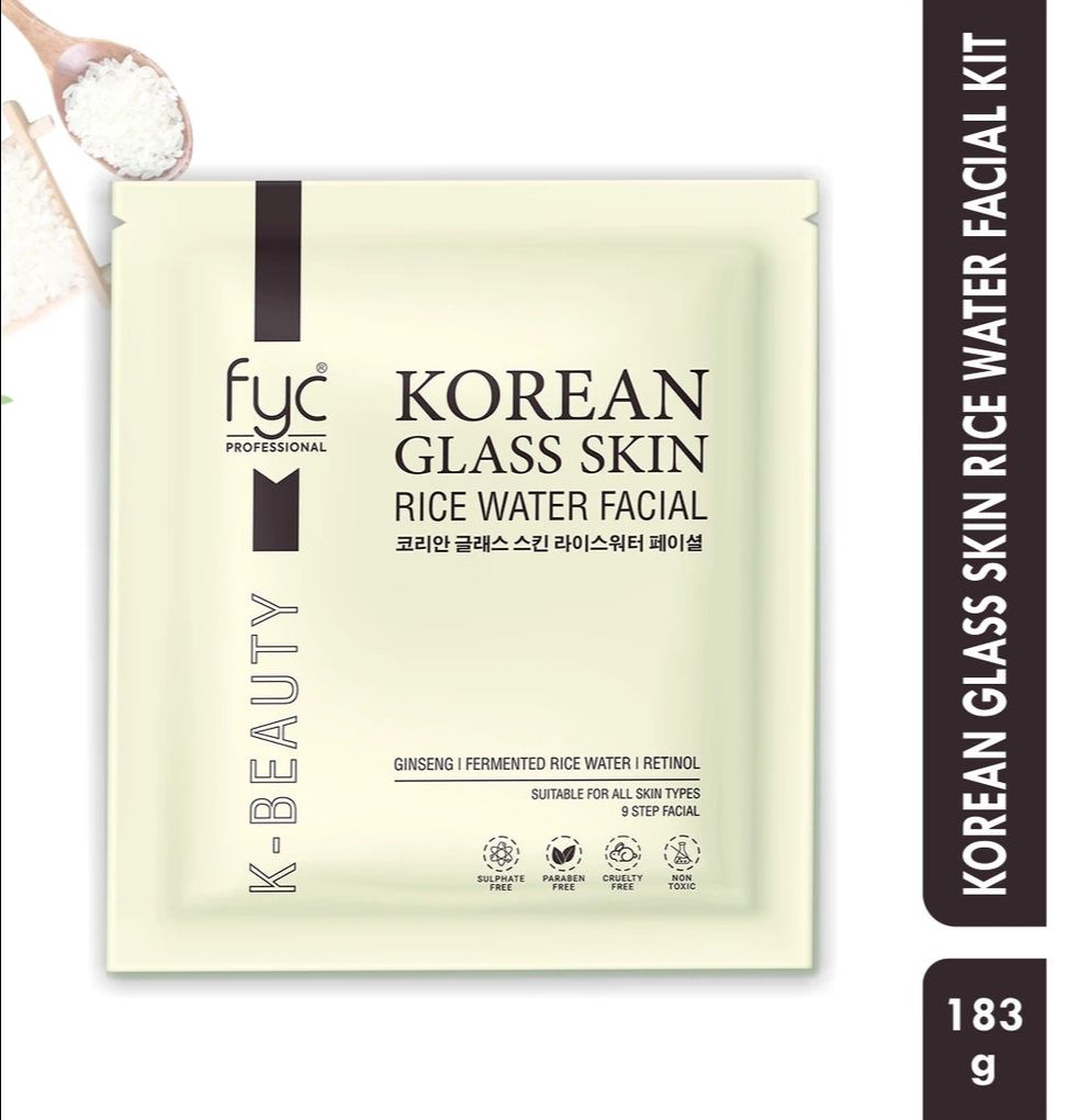 Korean Glass Skin Rice Water Facial Kit