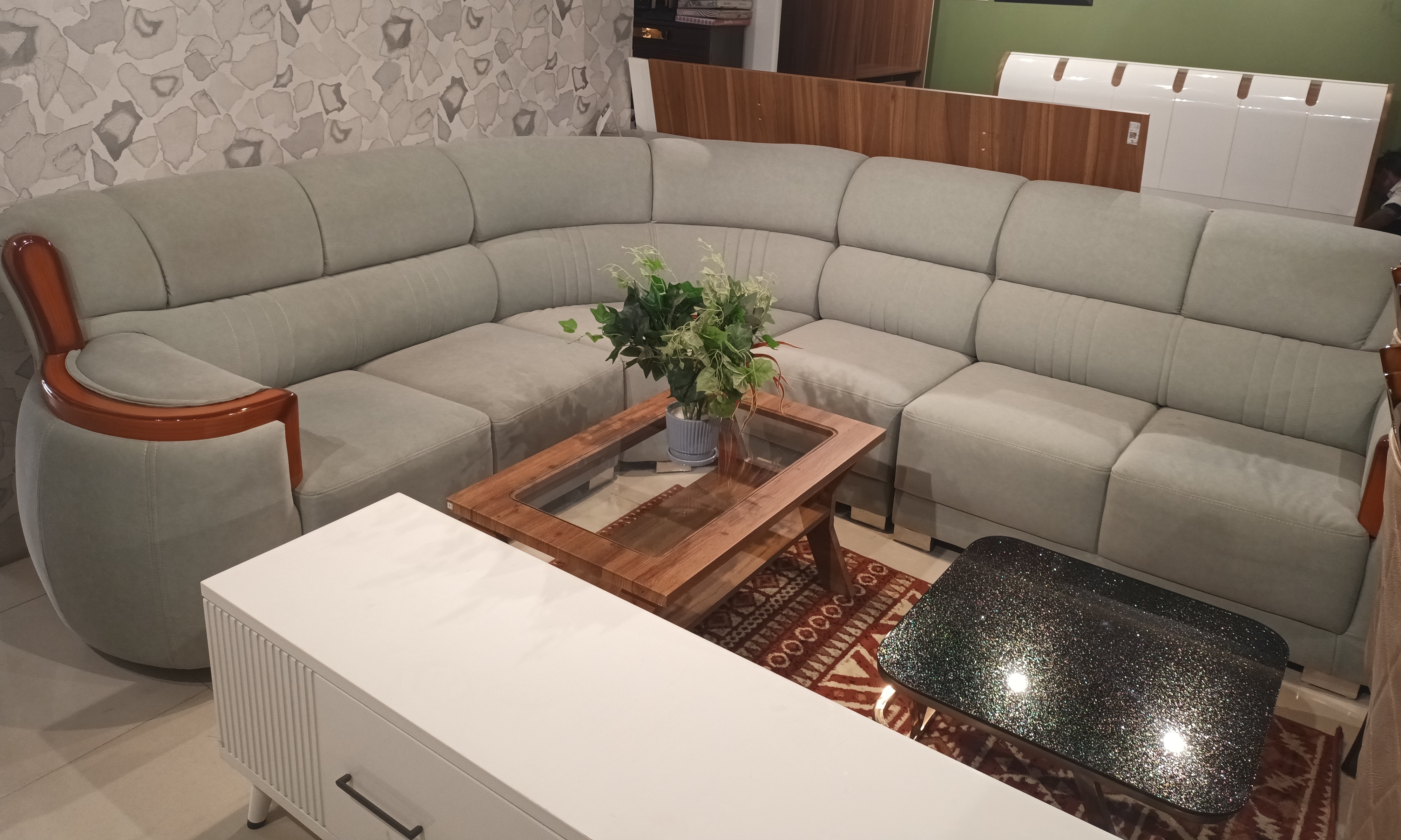 Luxury L-Shaped Sofa view 2