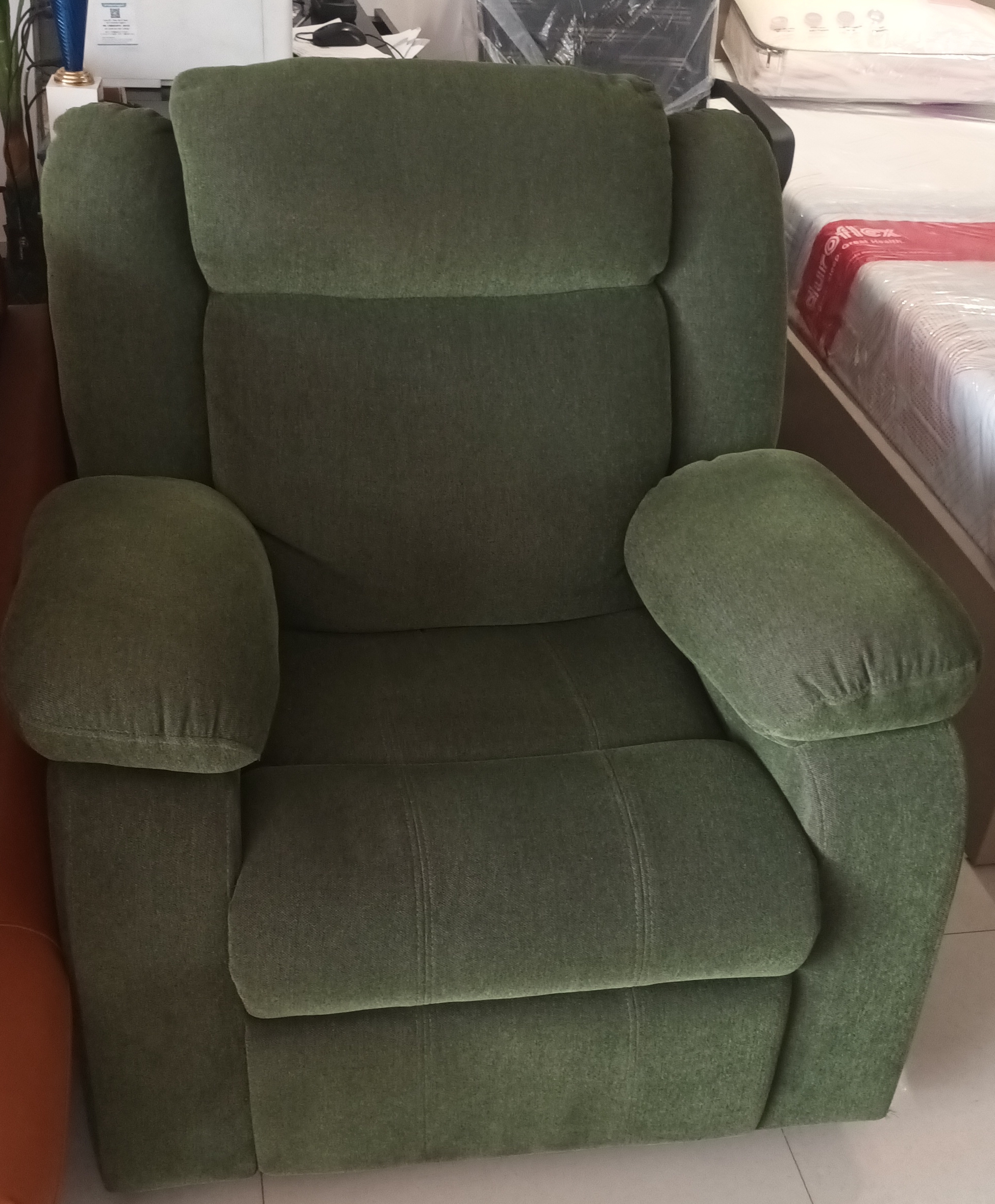 Green Recliner Chair view 2