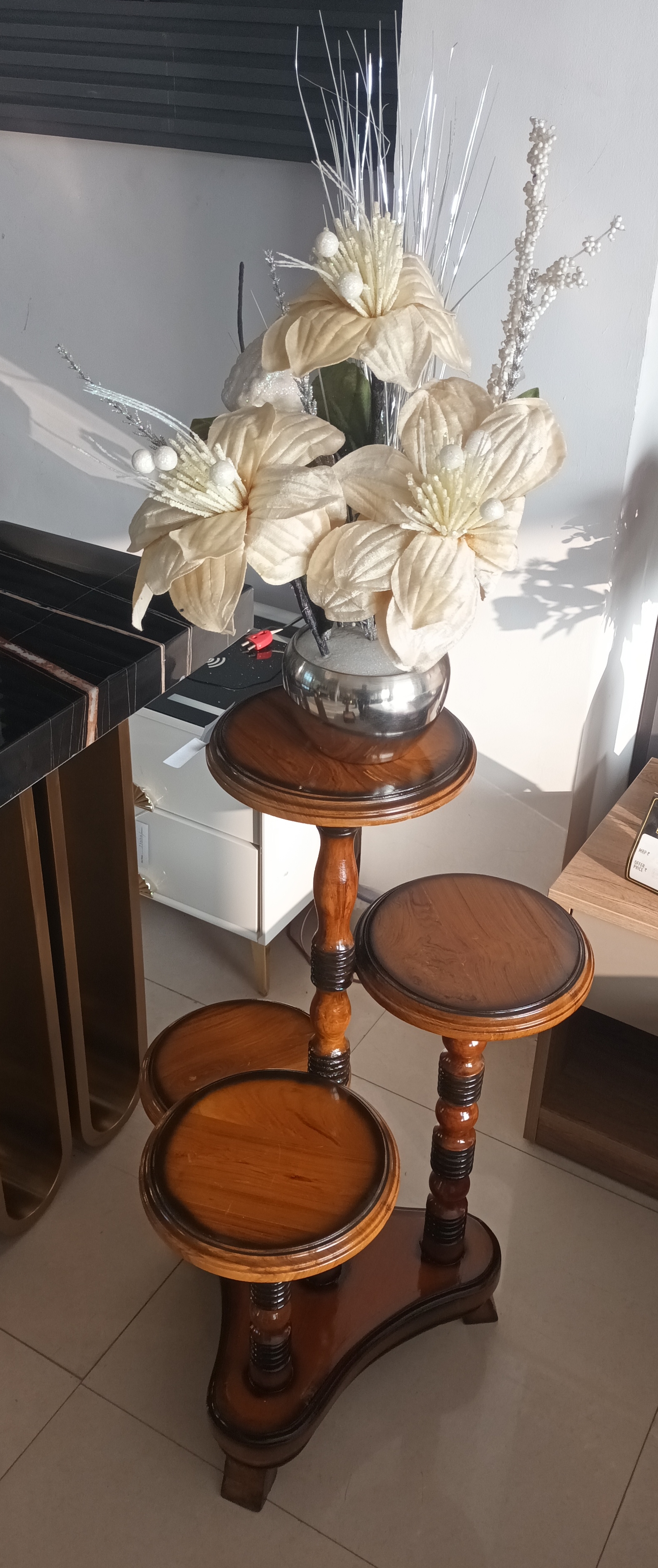 Tiered Wooden Plant Stand view 2